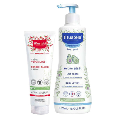 Mustela Maternité Kit Creme para Estrias 250ml + Hidratante 500ml