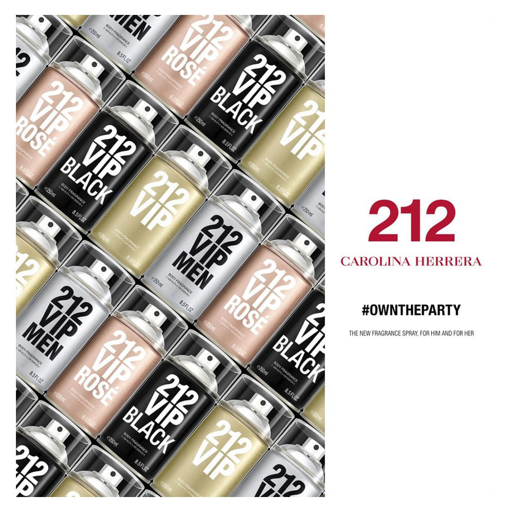 Carolina Herrera 212 VIP Rosé Body Spray 250ml