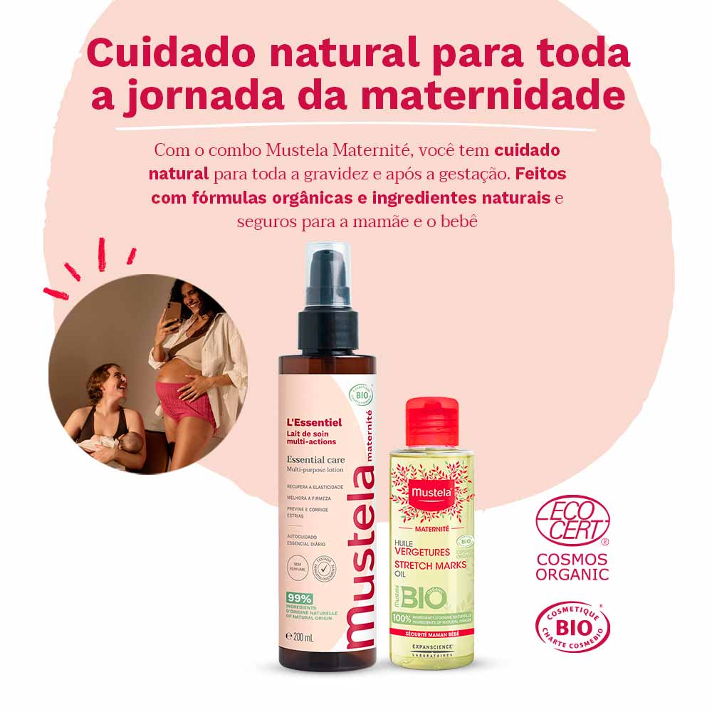 Mustela Maternité Kit Loção Corporal 200ml e Óleo 105ml
