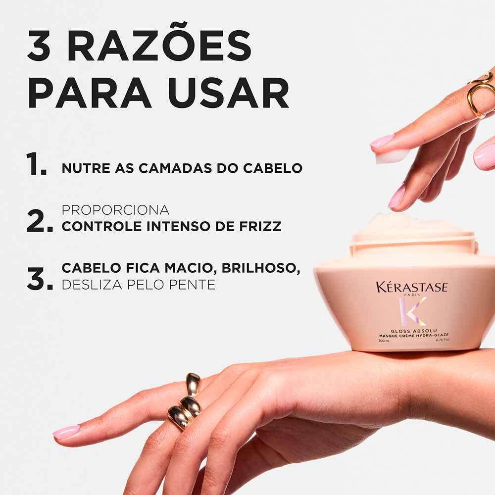 Máscara Kérastase Gloss Absolu Riche Hydra-Glaze