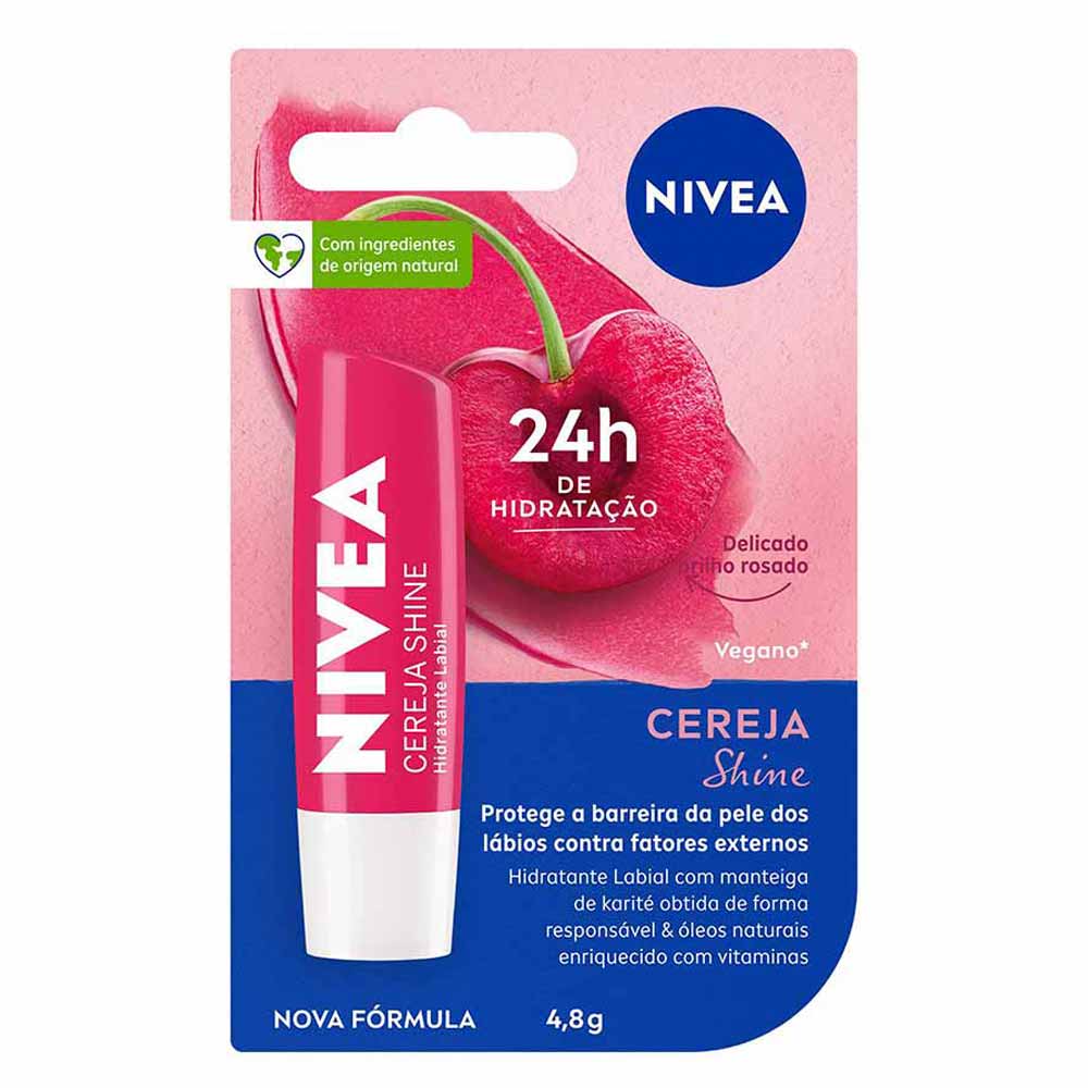 Nivea Shine Hidratante Labial 4,8g