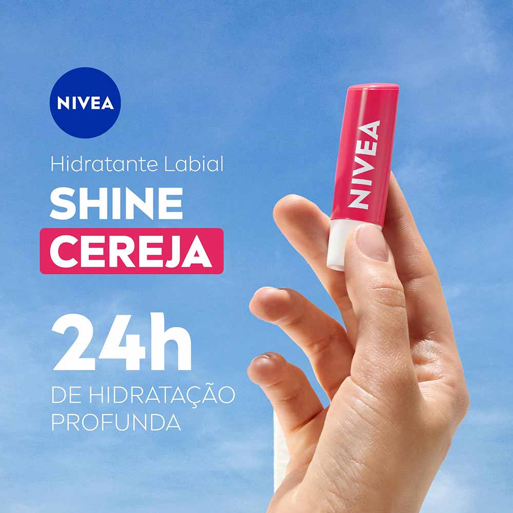 Nivea Shine Hidratante Labial 4,8g