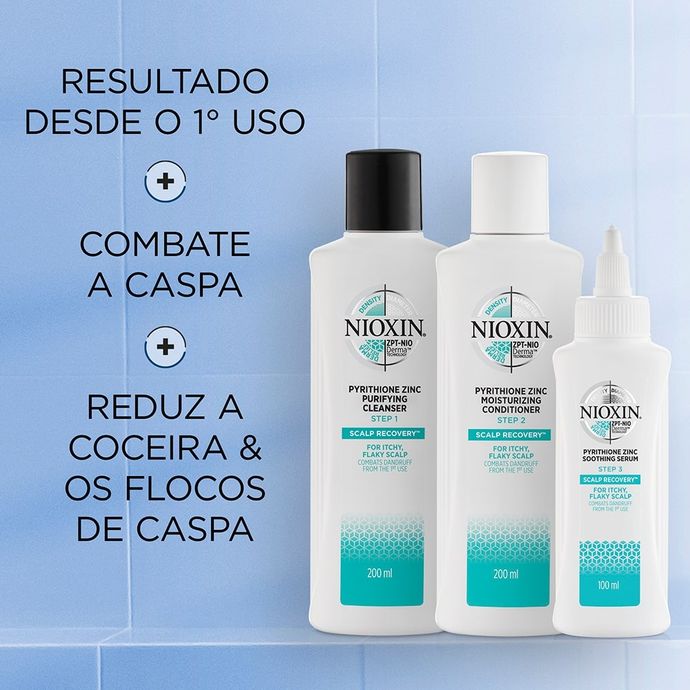 Kit Nioxin Scalp Recovery Sistema Anti-Caspa 200+200+100ml