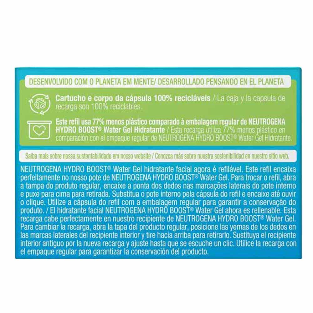 Neutrogena Hydro Boost Water Gel Refil Hidratante Facial 50g