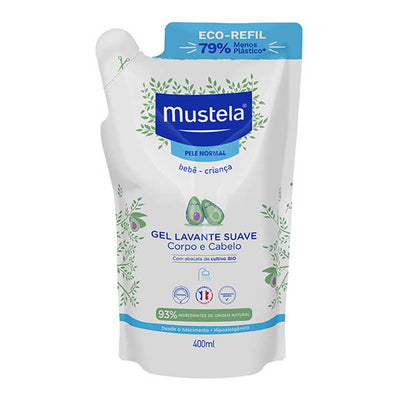 Mustela Bebê Gel Lavante Suave Refil 400ml