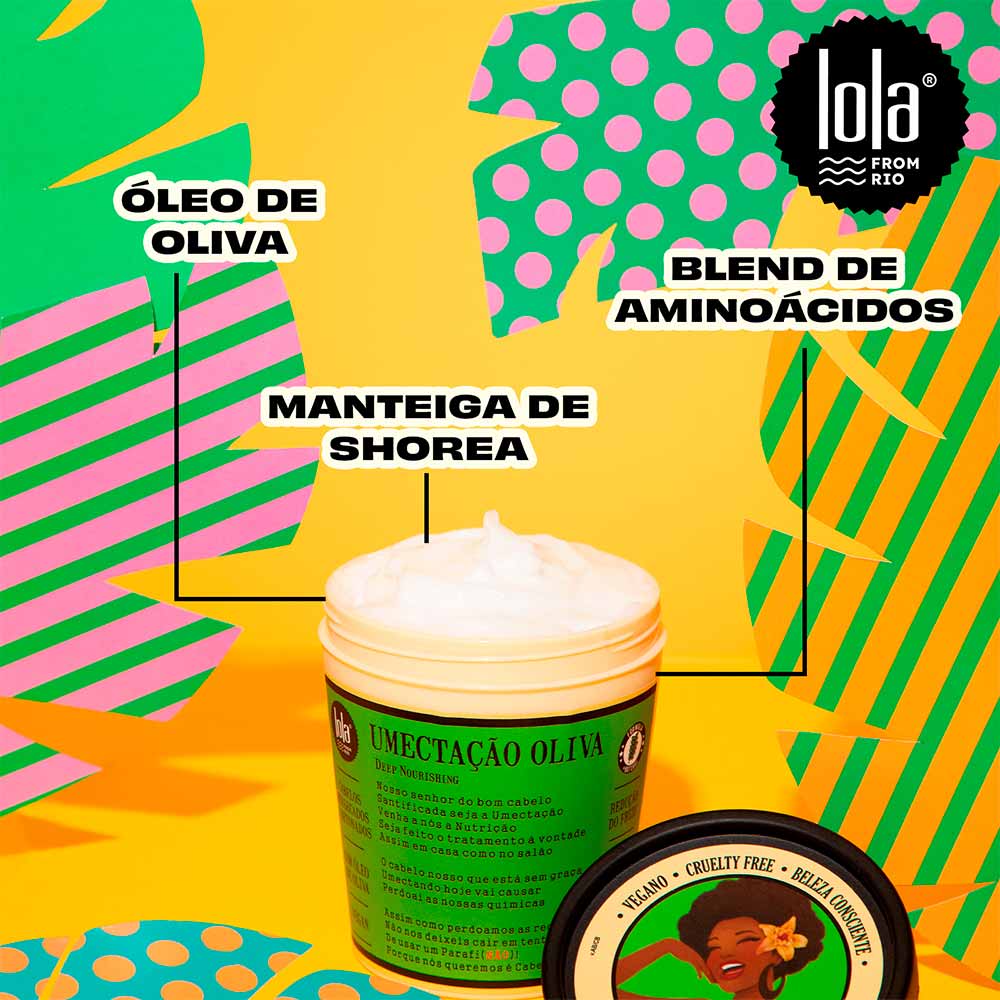 Lola From Rio Óleo de Oliva Máscara de Umectação