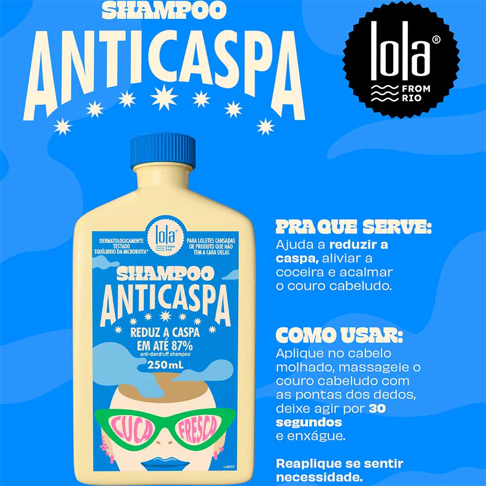 Lola From Rio Cuca Fresca Shampoo Anticaspa 250ml
