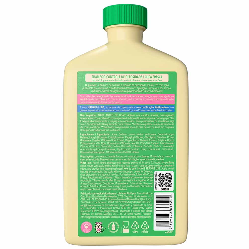 Lola From Rio Cuca Fresca Shampoo de Oleosidade 250ml