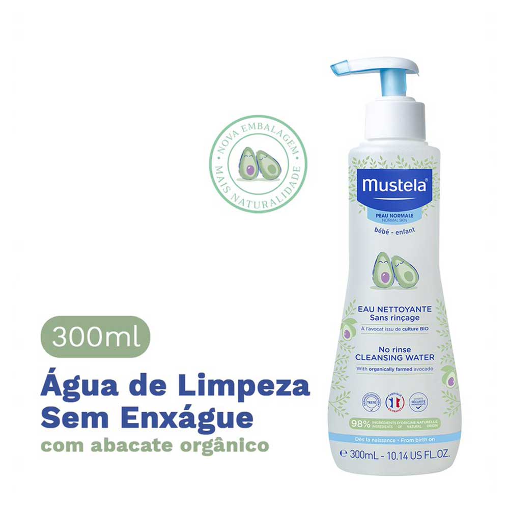 Mustela Bebê Água de Limpeza Sem Enxágue 300ml