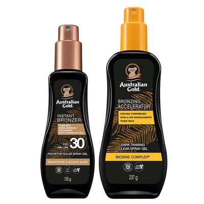 Australian Gold Kit Protetor Solar FPS 30 125ml e Acelerador 237g