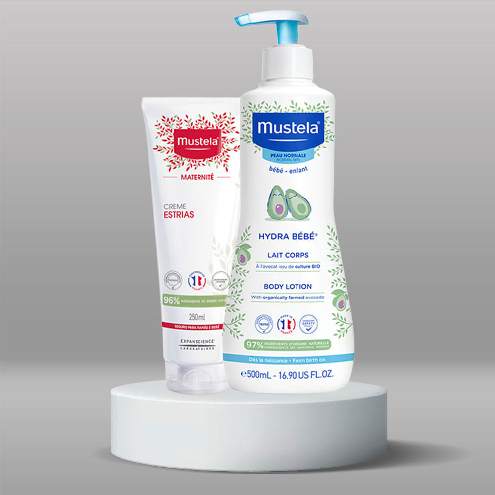 Mustela Maternité Kit Creme para Estrias 250ml + Hidratante 500ml