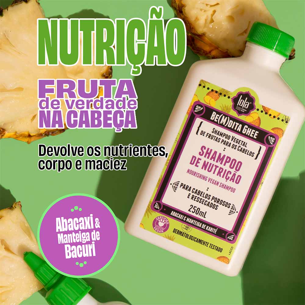 Lola From Rio Be(m)dita Ghee Shampoo Nutrição Abacaxi 250ml