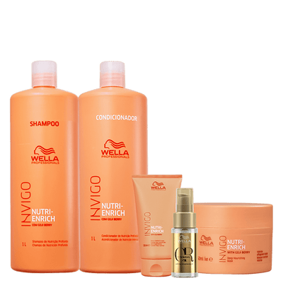 Wella Professionals Invigo Nutri-Enrich Kit Tratamento 5 Produtos