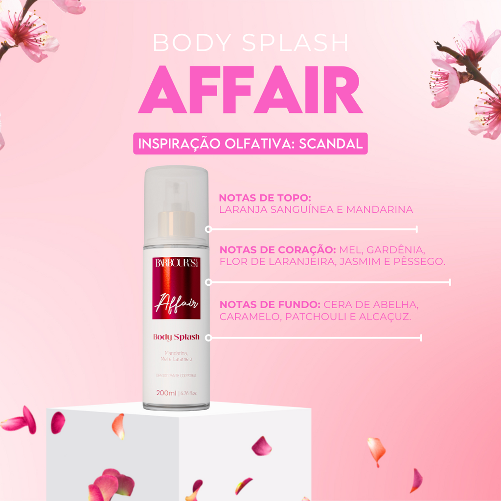 Kit 3 Body Splash - Flowers, Affair, Delight