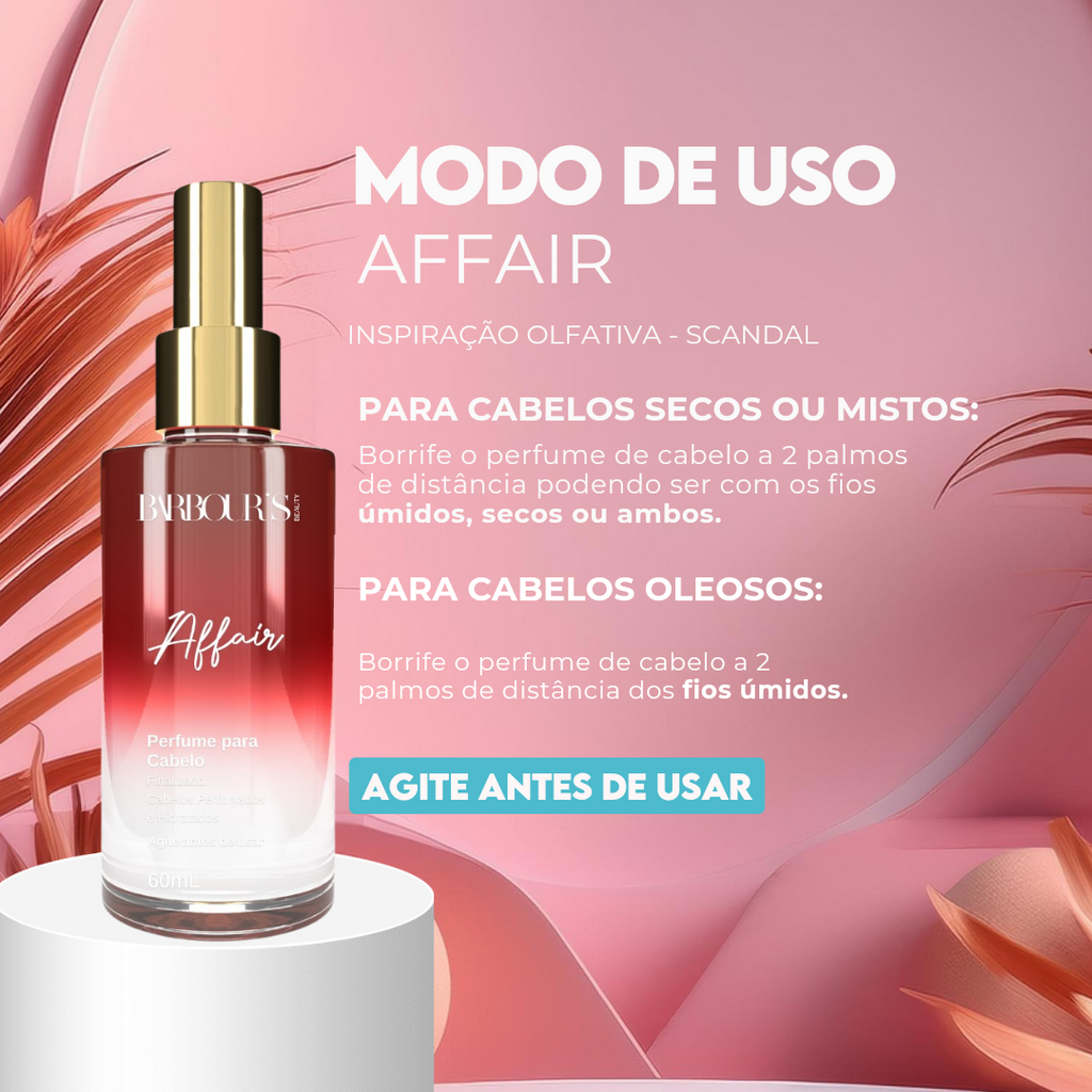 Kit Perfume de Cabelo e Body Splash - Affair