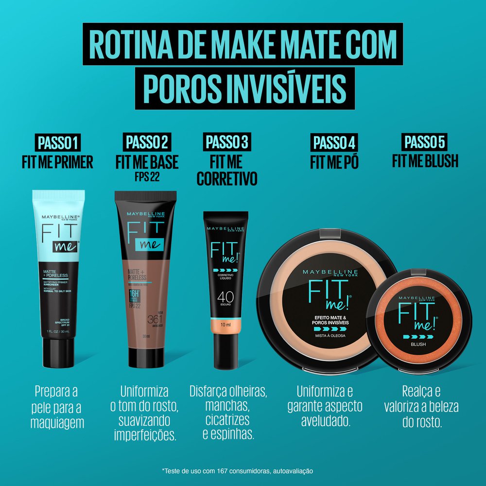 Maybelline Fit Me Matte FPS22 Base Líquida