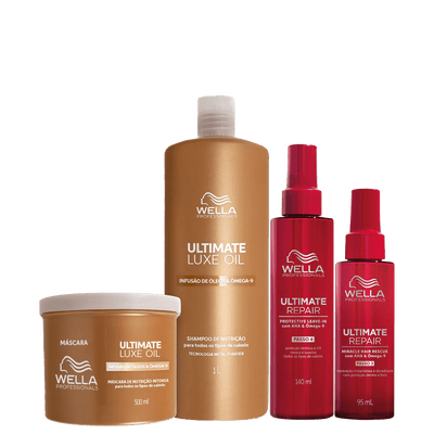 Wella Professionals Kit Ultimate Frizz Control Prestige 4 Produtos