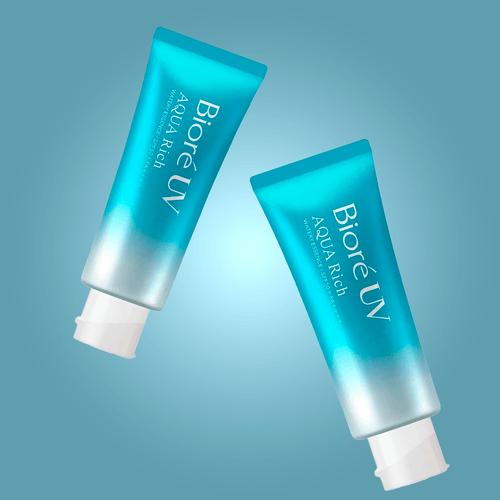 Bioré Aqua Rich Watery Essence Kit Protetor Solar FPS 50 2x50g