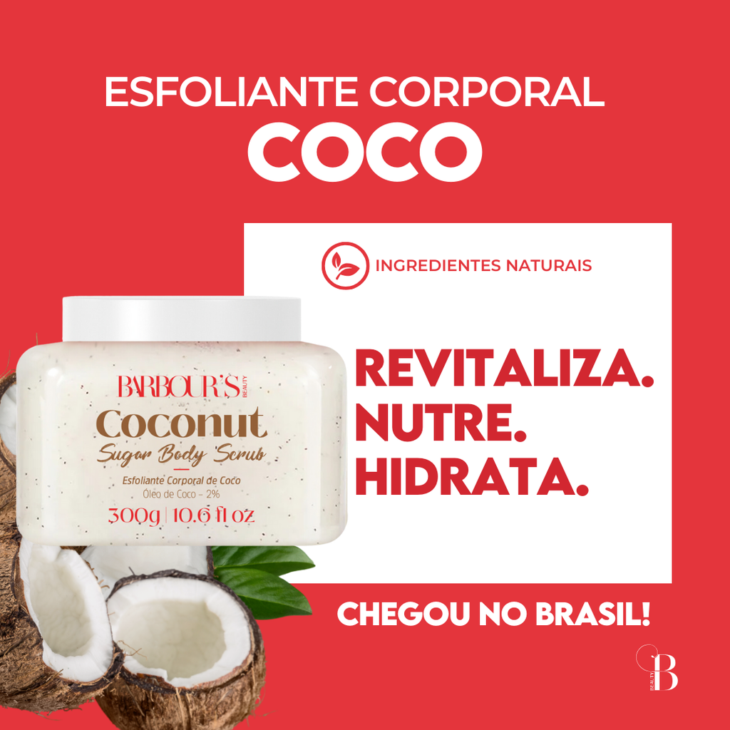 Kit 7 Esfoliantes Corporais - Melancia, Maracujá, Vitamina C, Pitaya, Morango, Kiwi e Coco