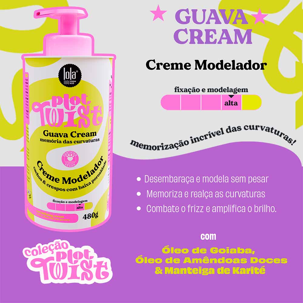 Lola From Rio Plot Twist Creme Modelador Guava 480g