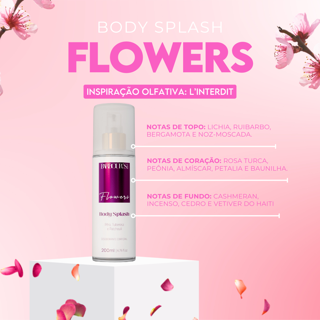 Kit 4 Body Splash - Flowers, Affair, Delight, Angelical