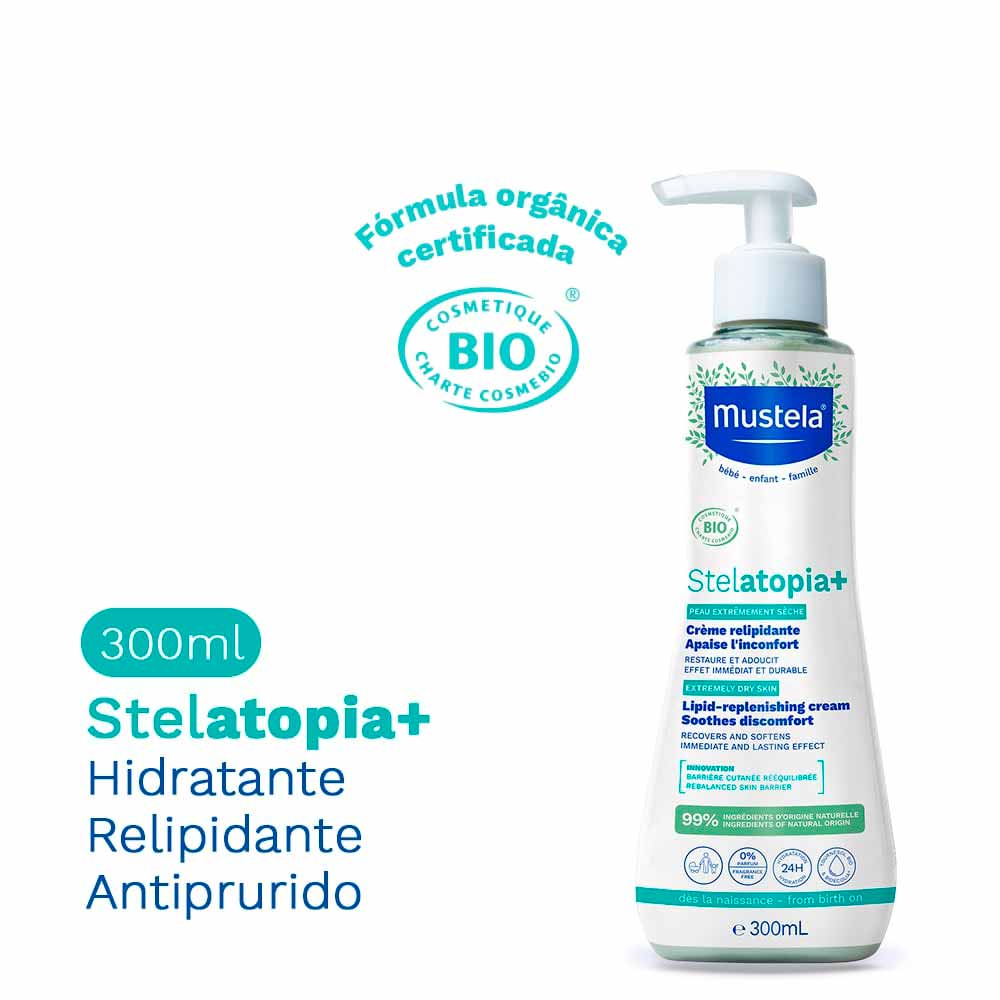 Mustela Stelatopia Kit Gel Lavante 500ml e Hidratante 300ml