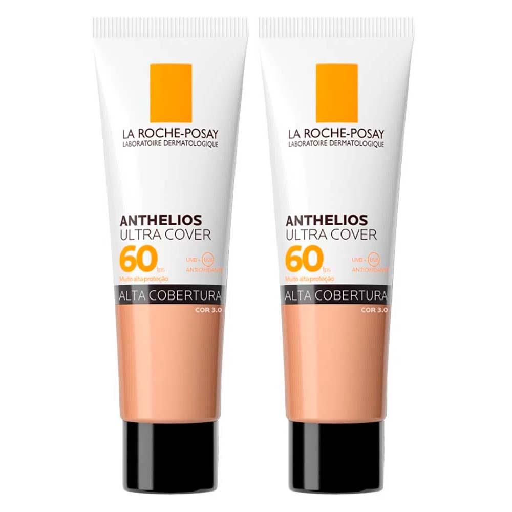 La Roche-Posay Anthelios Kit Protetor Solar Facial FPS 60 Cor 3.0 2x30g