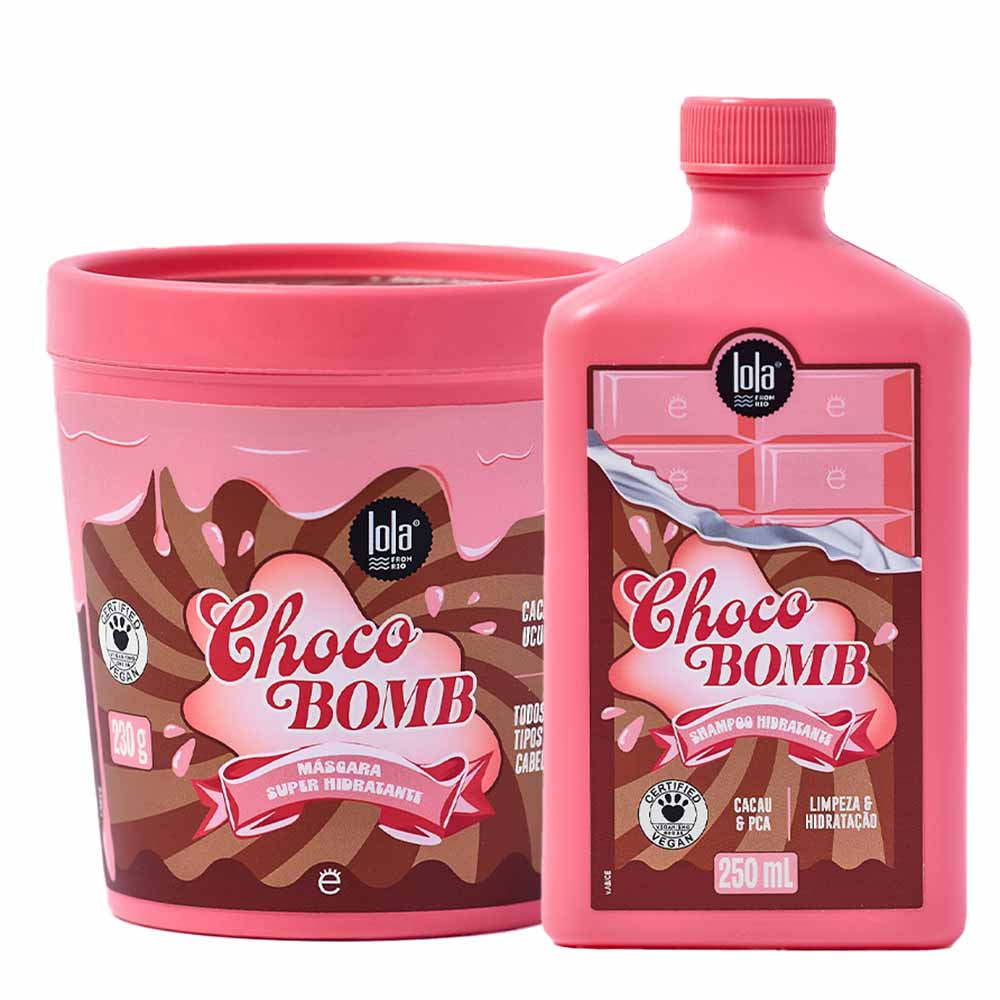 Lola Cosmetics Chocobomb Kit Máscara 230g e Shampoo 50ml