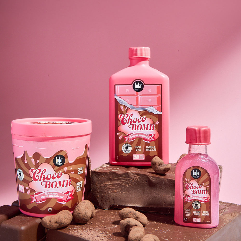 Lola Cosmetics Chocobomb Kit Máscara 230g e Shampoo 50ml