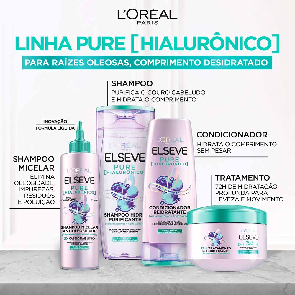 L'Oréal Paris Elseve Pure Hialurônico Shampoo Purificante