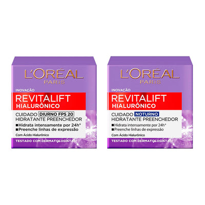 L'Oréal Paris Revitalift Hialurônico Kit Diurno e Noturno 2x50ml