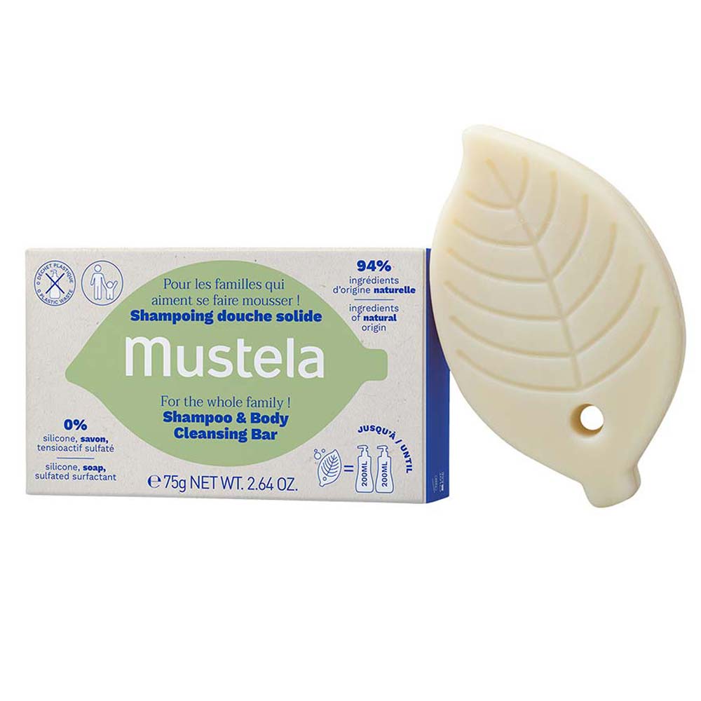 Mustela Shampoo Sólido Corpo e Cabelo 75g