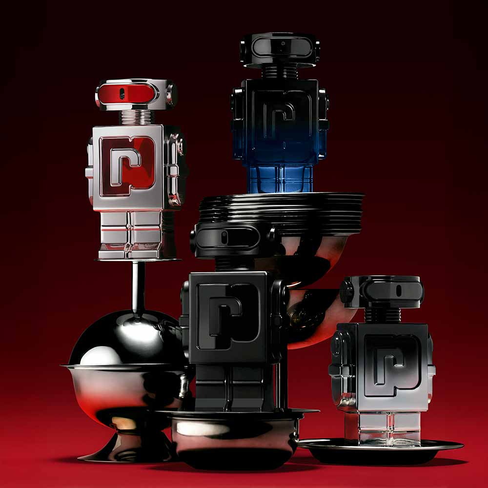 Rabanne Phantom in Red Perfume Masculino Parfum Elixir