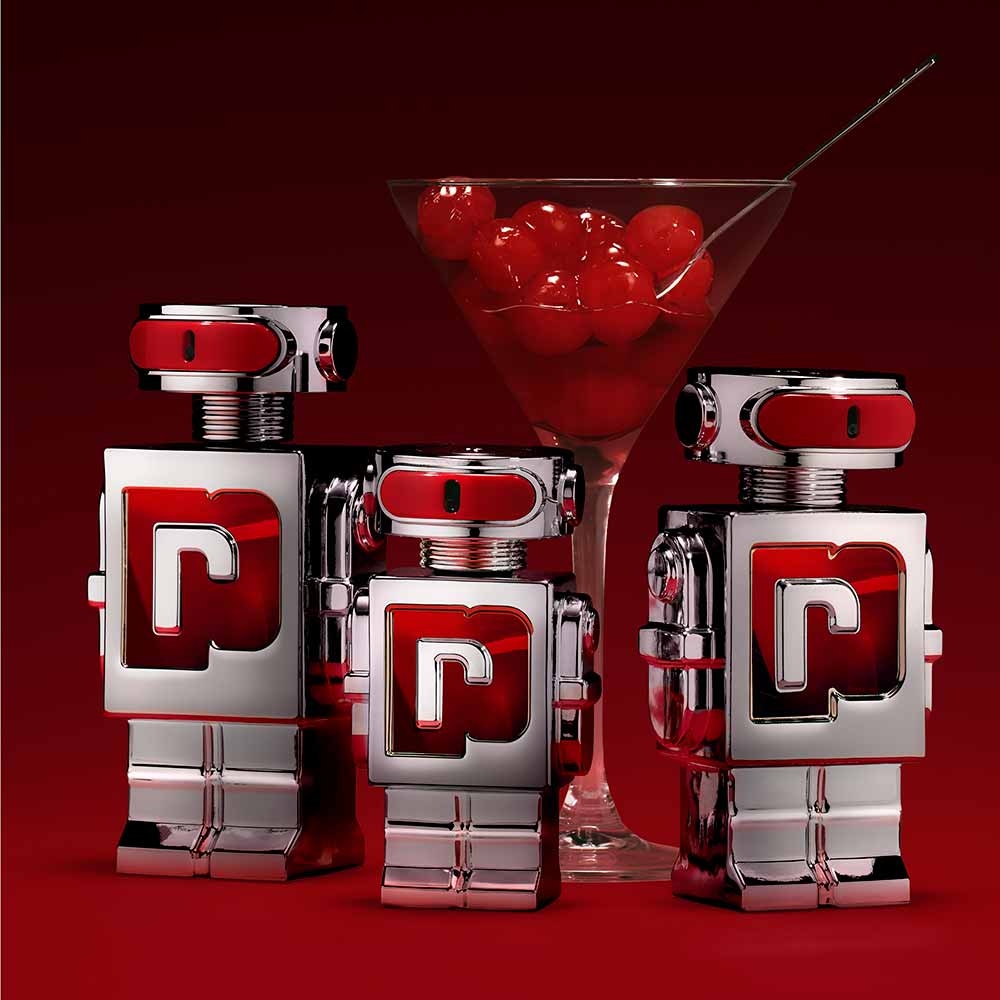 Rabanne Phantom in Red Perfume Masculino Parfum Elixir