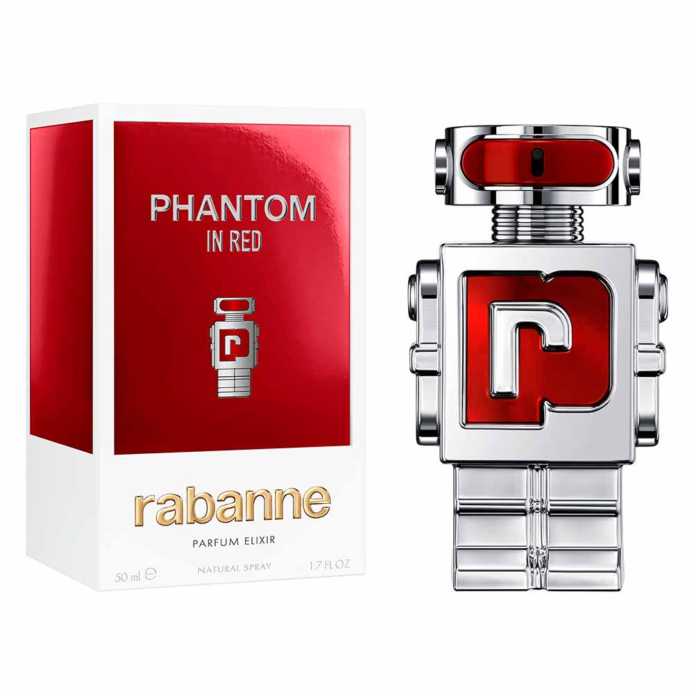 Rabanne Phantom in Red Perfume Masculino Parfum Elixir