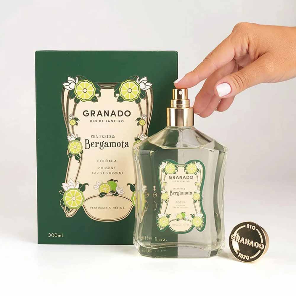Granado Vintage Chá Preto & Bergamota Perfume Unissex Eau de Cologne 300ml