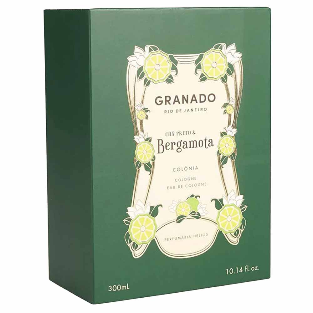 Granado Vintage Chá Preto & Bergamota Perfume Unissex Eau de Cologne 300ml