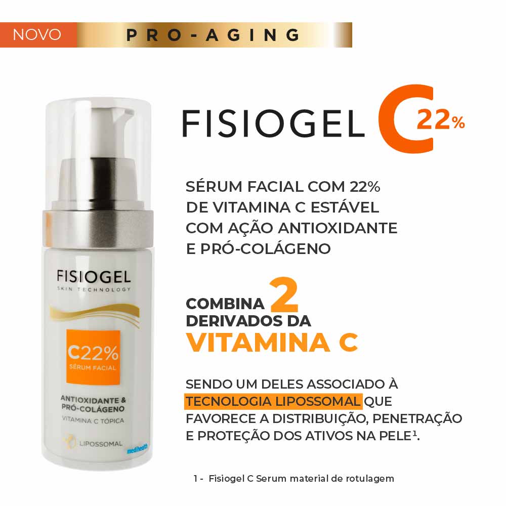 Fisiogel C Sérum Facial Antioxidante 22% 30ml