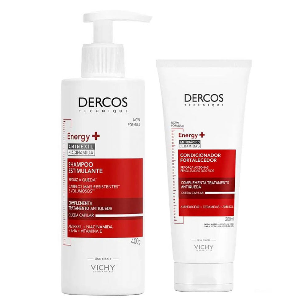 Vichy Dercos Energy+ Kit Shampoo 400g e Condicionador 200ml