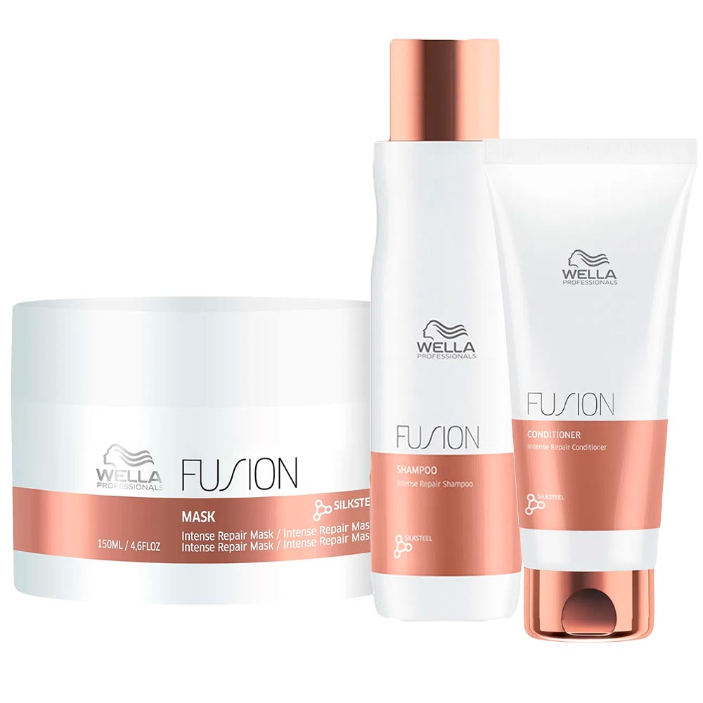 Wella Professionals Fusion Kit Shampoo Condicionador Máscara